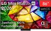 LG 86" Mini RGB evo AI MRGB88 4K Smart TV 2026 86MRGB87B9B LG 86" Mini RGB evo AI MRGB88 4K Smart TV 2026 86MRGB87B9B