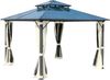 Brast Alu Pavillon PAGODE 3,5x3,5m mit Moskitonetz (1004253005) Brast Alu Pavillon PAGODE 3,5x3,5m mit Moskitonetz (1004253005)