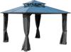 Brast Alu Pavillon PAGODE 3,5x3,5m mit Moskitonetz (1004253004) Brast Alu Pavillon PAGODE 3,5x3,5m mit Moskitonetz (1004253004)