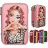 Depesche TOPModel Leoheart mit Schleifen 3-fach Federtasche (0013640) Depesche TOPModel Leoheart mit Schleifen 3-fach Federtasche (0013640)