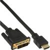 InLine HDMI auf DVI Adapterkabel vergoldete Kontakte - 10m InLine HDMI auf DVI Adapterkabel vergoldete Kontakte - 10m