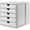 Schrank-Set HAN 1450/11 System-Box, Schubladen geschlossen, 27,5x32x33cm, grau, 22012 Schrank-Set HAN 1450/11 System-Box, Schubladen geschlossen, 27,5x32x33cm, grau, 22012