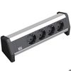 Bachmann Modulsystem DESK Steckd.leiste sw/si 4x Schuko-St BMN3391000 Bachmann Modulsystem DESK Steckd.leiste sw/si 4x Schuko-St BMN3391000