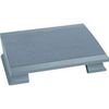 Ergonomische Fußstütze, komfortabel, mit Teppichbelag, grau Ergonomische Fußstütze, komfortabel, mit Teppichbelag, grau
