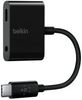 Belkin RockStar 3,5-mm-Klinken-Audio- und USB-C-Ladeadapter (F7U080btBLK) Belkin RockStar 3,5-mm-Klinken-Audio- und USB-C-Ladeadapter (F7U080btBLK)