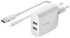 Belkin Boost Charge 24-W 2x USB-A Netzladegerät (WCD001vf1MWH) Belkin Boost Charge 24-W 2x USB-A Netzladegerät (WCD001vf1MWH)