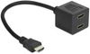 Delock Adapter High Speed HDMI 1 x Stecker zu 2 x Buchse Delock Adapter High Speed HDMI 1 x Stecker zu 2 x Buchse