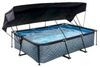 Exit Stone Pool mit Sonnensegel 300 x 200 x 65 cm Exit Stone Pool mit Sonnensegel 300 x 200 x 65 cm