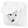 Gewiss FI-Steckdose mit Abdeckung (GW95924) Gewiss FI-Steckdose mit Abdeckung (GW95924)