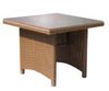 Grasekamp Tisch Ibiza mit Glasplatte 90 x 90 cm Grasekamp Tisch Ibiza mit Glasplatte 90 x 90 cm