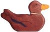 Holztiger Ente schwimmend Holztiger Ente schwimmend