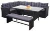 Mendler HWC-A29 Lounge-Esstisch-Set mit Bank Mendler HWC-A29 Lounge-Esstisch-Set mit Bank