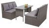Mendler HWC-G16 Poly-Rattan Garnitur 2 x 2er Sofa + Tisch Mendler HWC-G16 Poly-Rattan Garnitur 2 x 2er Sofa + Tisch