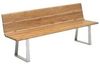 Niehoff Garden Nova Edelstahl/Teak Profilkufe Bank 220 cm Niehoff Garden Nova Edelstahl/Teak Profilkufe Bank 220 cm