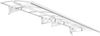 Palram Bordeaux Alu Vordach 139 x 447 cm (706830) Palram Bordeaux Alu Vordach 139 x 447 cm (706830)