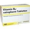 Ratiopharm VITAMIN B 6 RATIOPH TABL, 100 Filmtbl. (N3) Ratiopharm VITAMIN B 6 RATIOPH TABL, 100 Filmtbl. (N3)