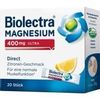 Hermes Arzneimittel Biolectra Magnesium 400 mg ultra Direct Zitrone 20 Stk. Hermes Arzneimittel Biolectra Magnesium 400 mg ultra Direct Zitrone 20 Stk.