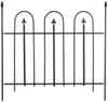 Relaxdays Gartenzaun Metall GOTH 4er Set (10020691) Relaxdays Gartenzaun Metall GOTH 4er Set (10020691)