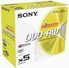 Sony DVD-RW 4,7GB 2x 5er Pack 5DMW47A Sony DVD-RW 4,7GB 2x 5er Pack 5DMW47A