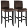 TecTake Barhocker aus Kunstleder 2er Set TecTake Barhocker aus Kunstleder 2er Set
