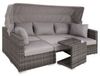 TecTake San Marino Rattan Lounge mit Aluminiumgestell TecTake San Marino Rattan Lounge mit Aluminiumgestell