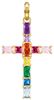 Thomas Sabo Anhänger Kreuz bunte Steine gold (PE939-996-7) Thomas Sabo Anhänger Kreuz bunte Steine gold (PE939-996-7)