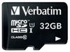 Verbatim microSDHC Class 10 32GB inkl. Adapter Verbatim microSDHC Class 10 32GB inkl. Adapter