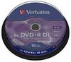 Verbatim DVD+R DL 8,5 GB 8x 10er 43666 Verbatim DVD+R DL 8,5 GB 8x 10er 43666