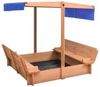 vidaXL Sandkasten mit Dach 112 x 112 x 112 cm vidaXL Sandkasten mit Dach 112 x 112 x 112 cm