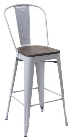 Mendler HWC-A73 Barhocker inkl. Holz-Sitzfläche 4er Set