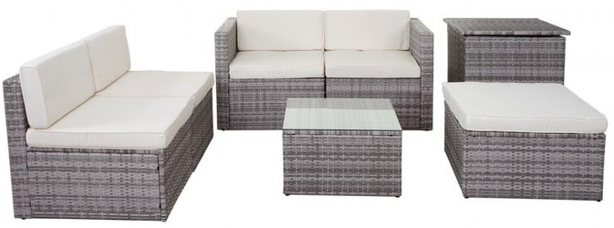 Mendler HWC-D21 Poly-Rattan-Garnitur