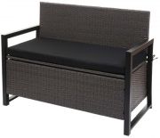 Mendler HWC-F39 Poly-Rattan 2er Sitzbank