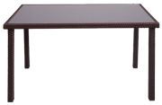 Mendler HWC-G19 Poly-Rattan Tisch 120 x 75 cm