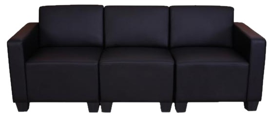 Mendler Lyon Modular 3-Sitzer Sofa Kunstleder