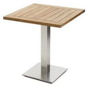 Niehoff Garden Bistro Tisch Teak Edelstahl 68 cm Niehoff Garden Bistro Tisch Teak Edelstahl 68 cm