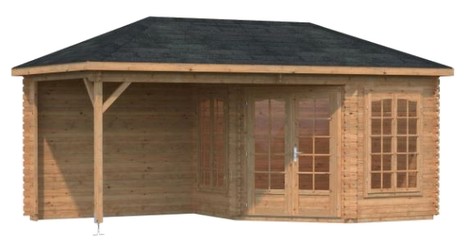 Palmako Melanie 6,8+8,3 m² imprägniert Palmako Melanie 6,8+8,3 m² imprägniert