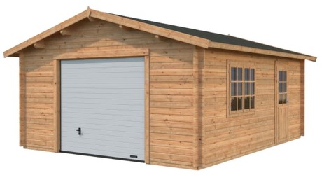 Palmako Roger 23,9 m² mit Sektionaltor imprägniert Palmako Roger 23,9 m² mit Sektionaltor imprägniert