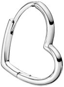 Pandora Asymmetrical Heart Hoop Earrings (298307C00)