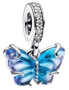 Pandora Blauer Murano-Glas Schmetterling Charm-Anhänger (792698C01) Pandora Blauer Murano-Glas Schmetterling Charm-Anhänger (792698C01)