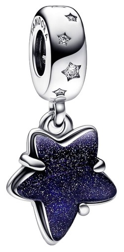 Pandora Himmlischer Galaxie Stern Murano Charm-Anhänger (792368C01)