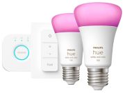 Philips Hue White & Color Ambiance E27 2er Starter Set (8719514291379)