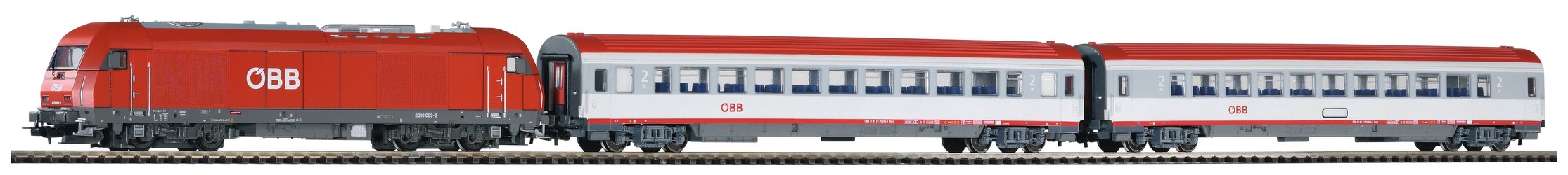 Piko SmartControl light Set Personenzug Rh 2016 mit 2 Personenwagen ÖBB (59009) Piko SmartControl light Set Personenzug Rh 2016 mit 2 Personenwagen ÖBB (59009)
