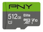 PNY microSDXC Elite 512GB Class 10 UHS-1 (P-SDU512U190EL-GE)