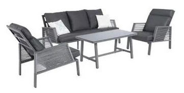 Primaster Aluminium Lounge Möbelset Cervia