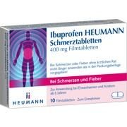 Heumann Pharma IBUPROFEN SCHMERZTABLETTEN, 10 St. à 400 m Heumann Pharma IBUPROFEN SCHMERZTABLETTEN, 10 St. à 400 m