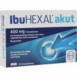 Hexal AG IBUHEXAL AKUT 400, 20 Filmtbl. (N2) 400 mg akut Hexal AG IBUHEXAL AKUT 400, 20 Filmtbl. (N2) 400 mg akut