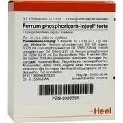 FERRUM PHOS. INJEELE FORTE 1,1 ML, 10 St.