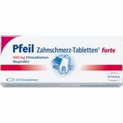 PFEIL ZAHNSCHMERZTAB FORTE, 20 Filmtbl. (N2) 400 mg PFEIL ZAHNSCHMERZTAB FORTE, 20 Filmtbl. (N2) 400 mg