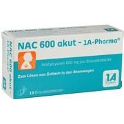 1A Pharma NAC 600 AKUT, 10 Brausetbl. (N1) 600 mg 1A Pharma NAC 600 AKUT, 10 Brausetbl. (N1) 600 mg