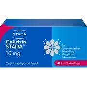 STADA Consumer Health CETIRIZIN STADA 10MG, 20 Filmtbl. (N1) 10 mg STADA Consumer Health CETIRIZIN STADA 10MG, 20 Filmtbl. (N1) 10 mg